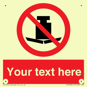 Custom No Heavy Loads Sign